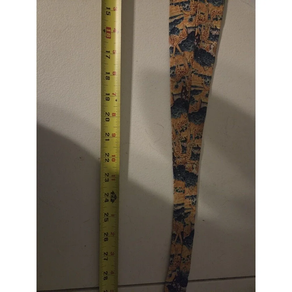 Vintage Endangered Species Silk Neck Tie Giraffes Savanna Wildlife Safari 56